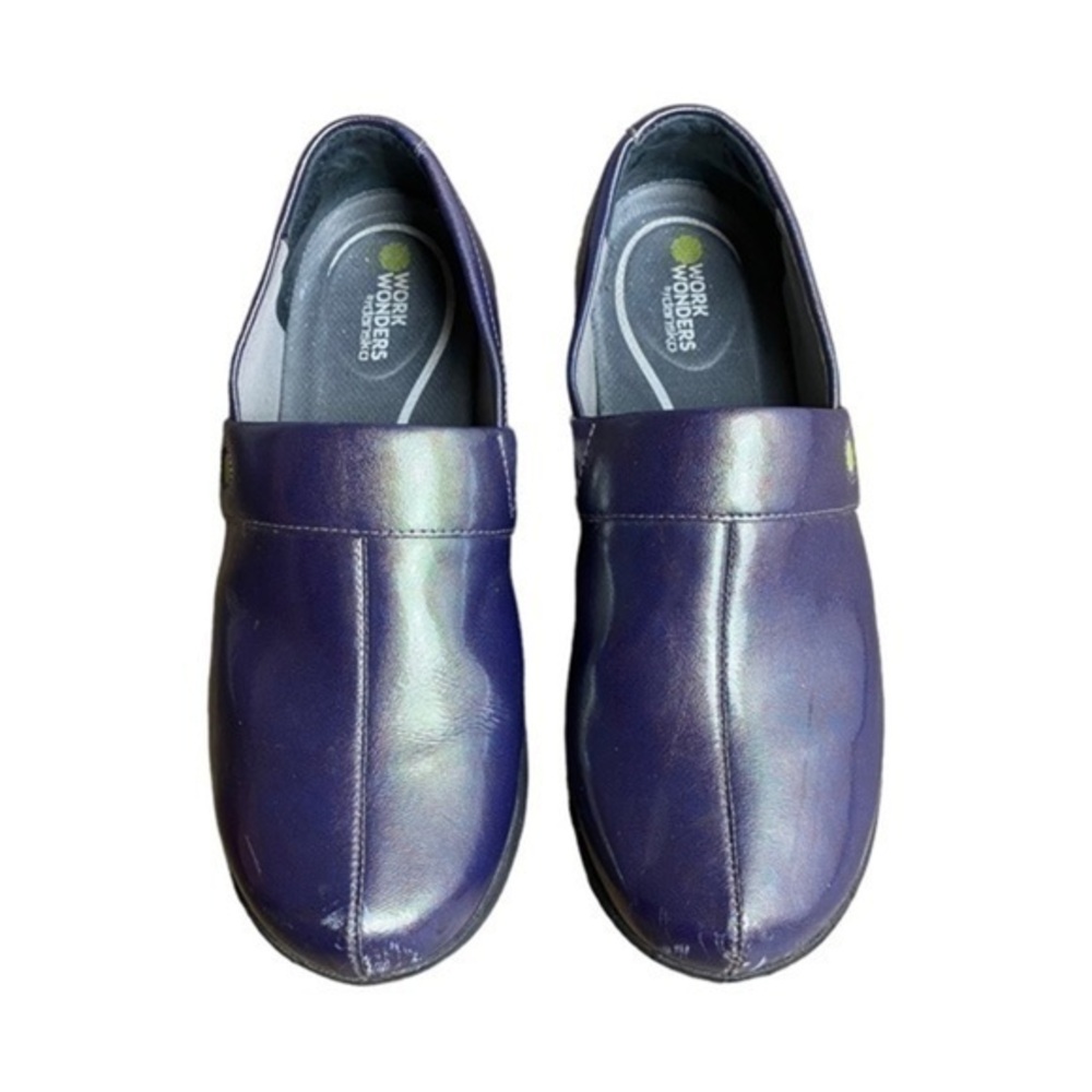 Wonder Works by Dansko Metallic Purple Slip On Clogs Size EU 40/US 9.5-10